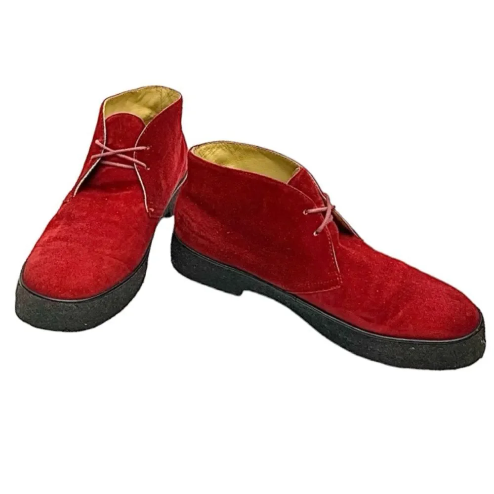 Original Britishers Red Suede Chukka Boots Men’s Size 11M